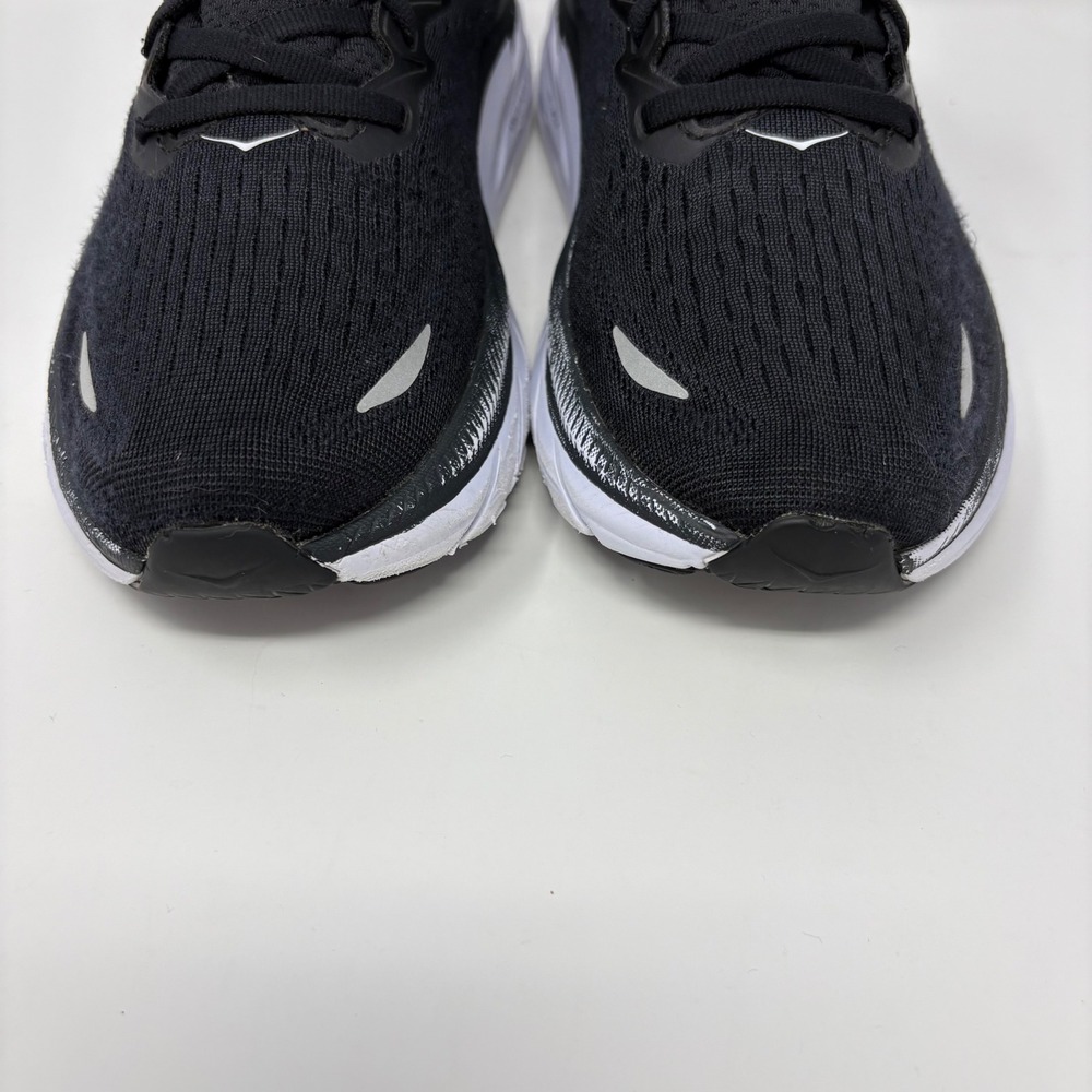 Hoka Clifton 8 Women's Size 8 Black White Athletic Running Shoes (1119394 BWHT) - Picture 4 of 8